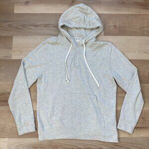 Todd Snyder Hoodie Men's Cotton Sweatshirt Heathered Oatmeal/Gray Large